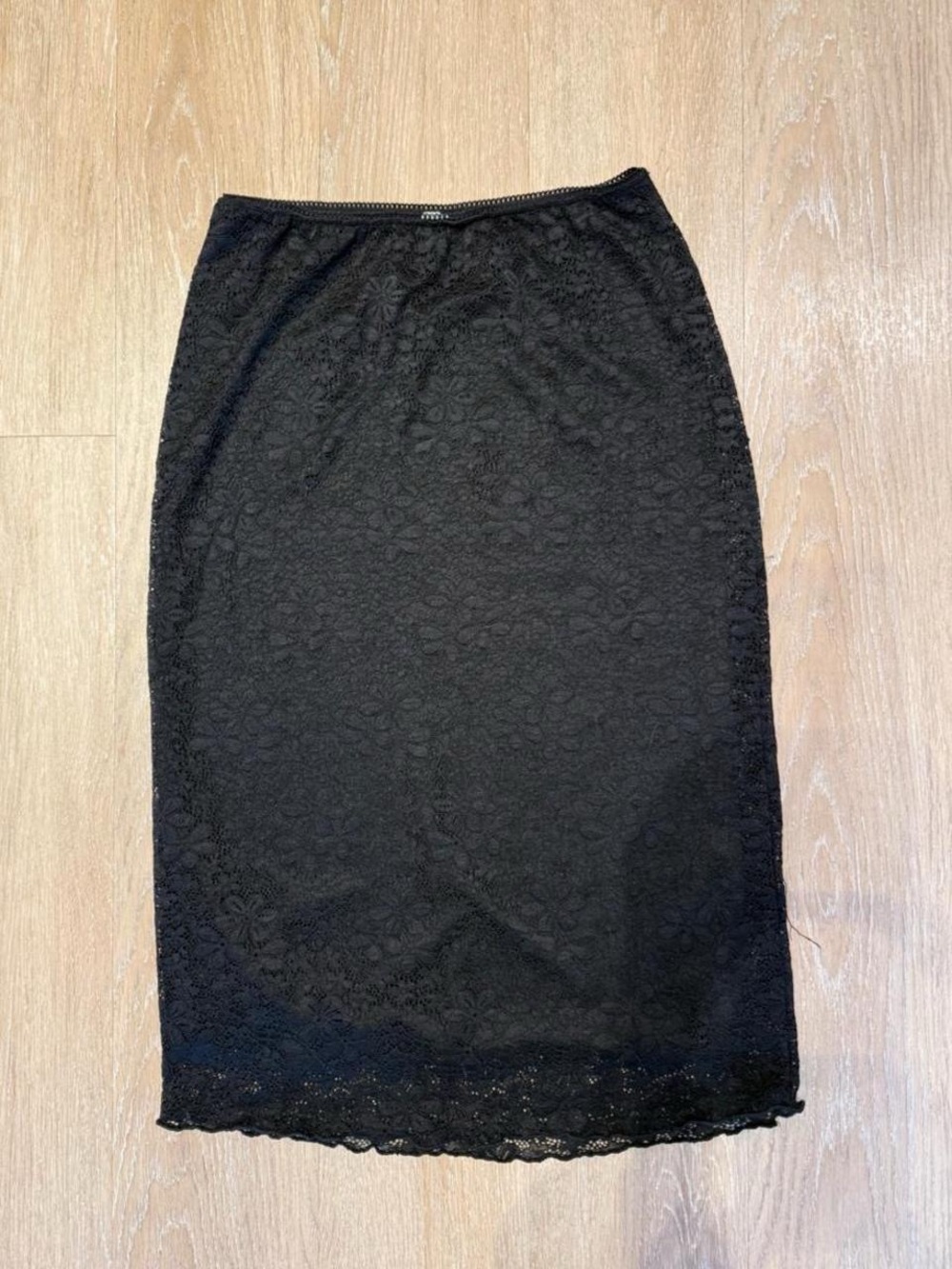 Black Lace Pencil Skirt
